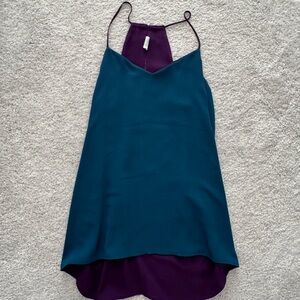 Express Teal and Purple Tank Top